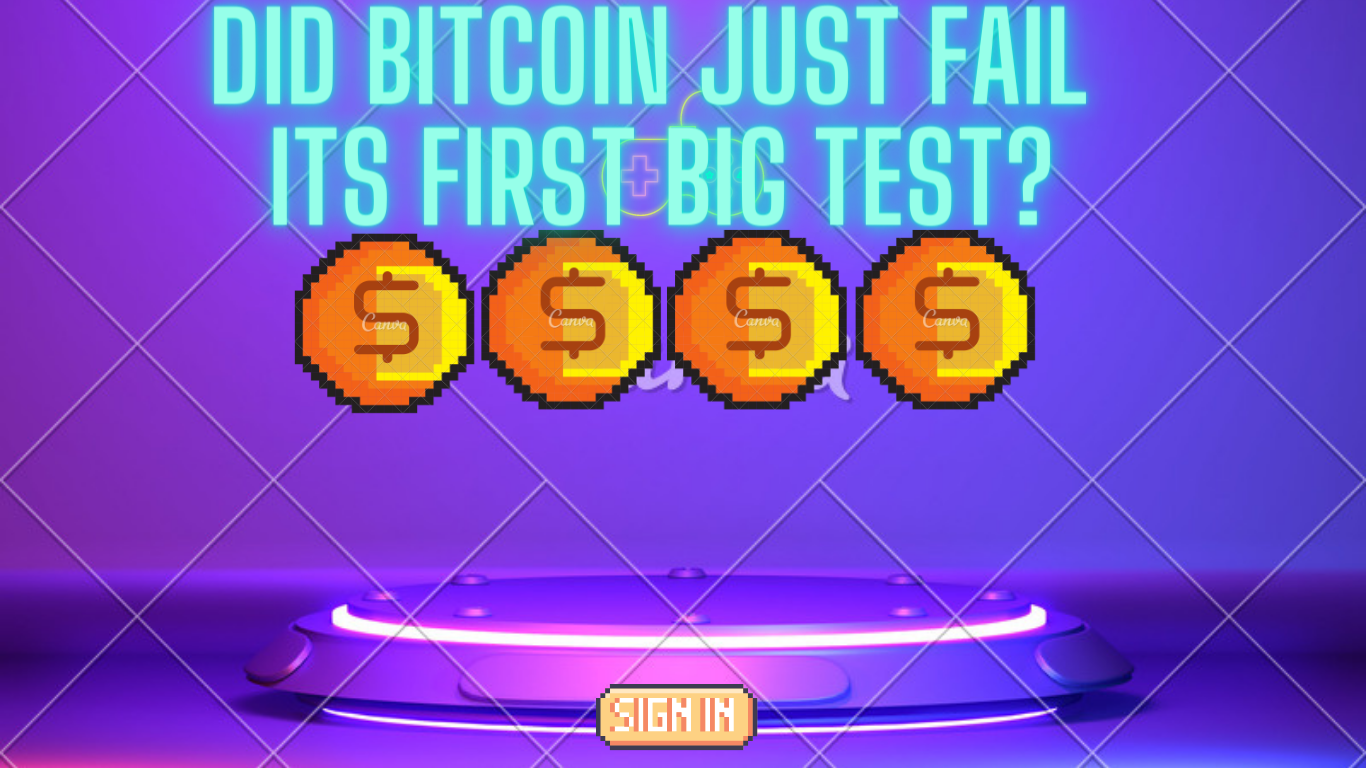 Did Bitcoin Just Fail its First Big Test?